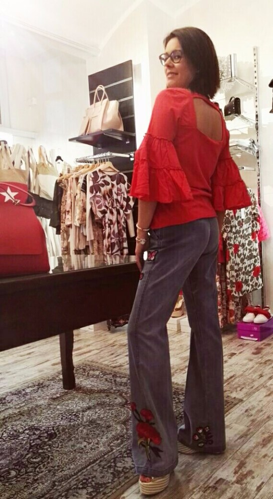 Ruches e denim e sei subito&nbsp;Glam